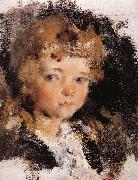 Nikolay Fechin Portrait of girl painting